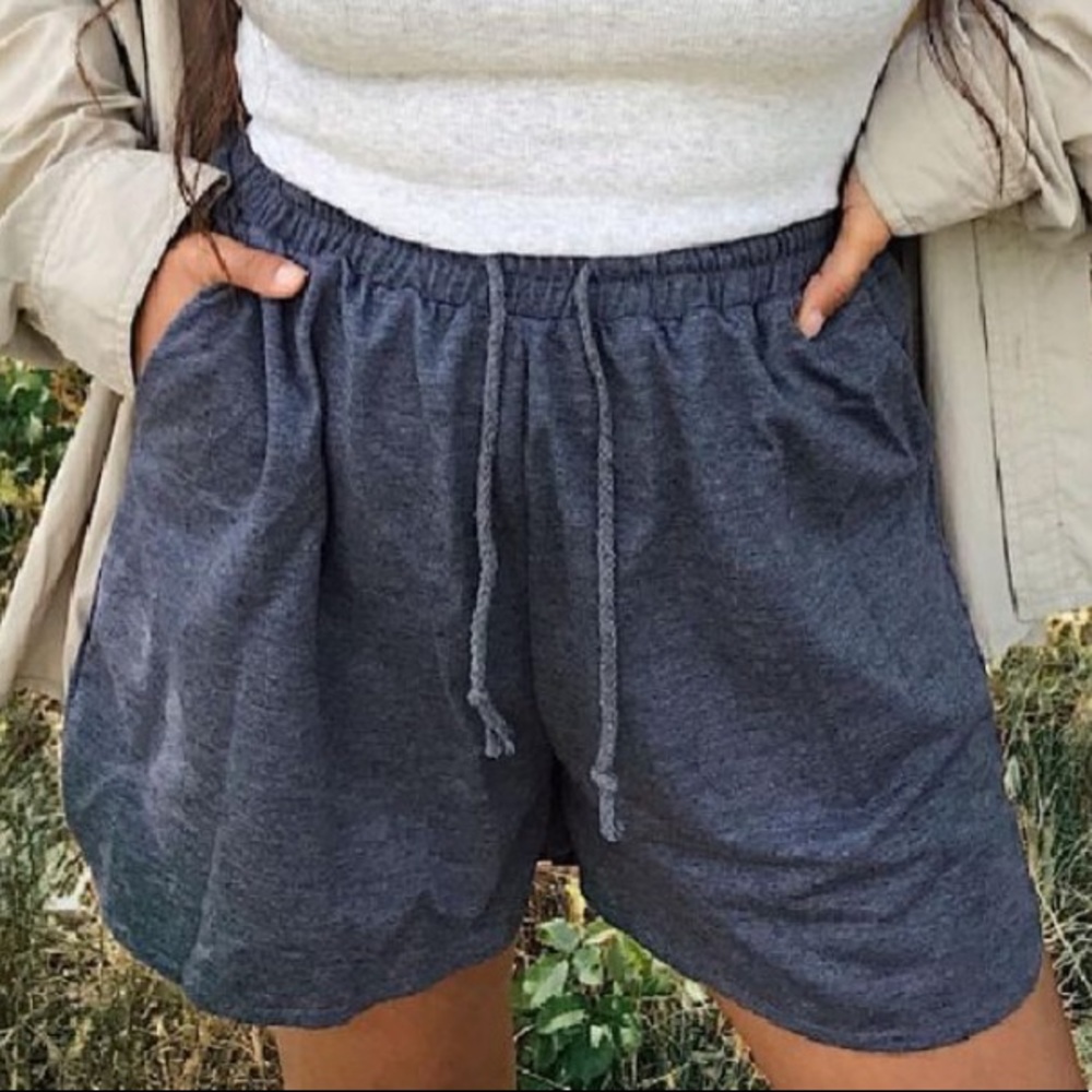 Shein gray sweat shorts